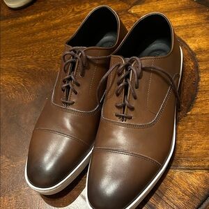Allen Edmonds Dark Brown Leather Derbys